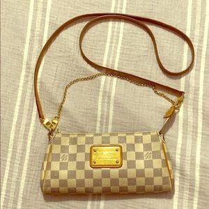 Authentic Louis Vuitton Eva Damier Azur